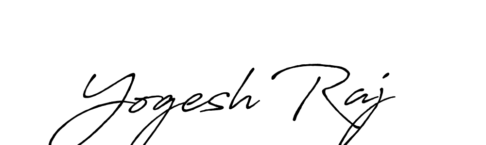 Also we have Yogesh Raj name is the best signature style. Create professional handwritten signature collection using Antro_Vectra_Bolder autograph style. Yogesh Raj signature style 7 images and pictures png