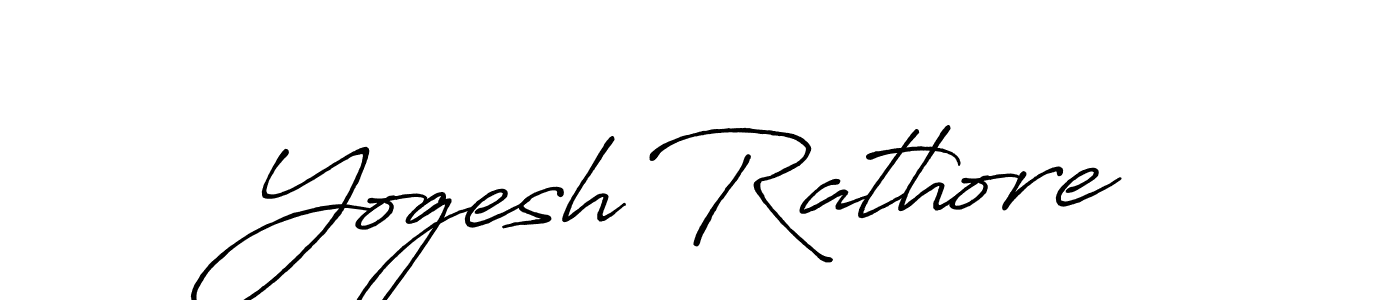 Make a beautiful signature design for name Yogesh Rathore. With this signature (Antro_Vectra_Bolder) style, you can create a handwritten signature for free. Yogesh Rathore signature style 7 images and pictures png