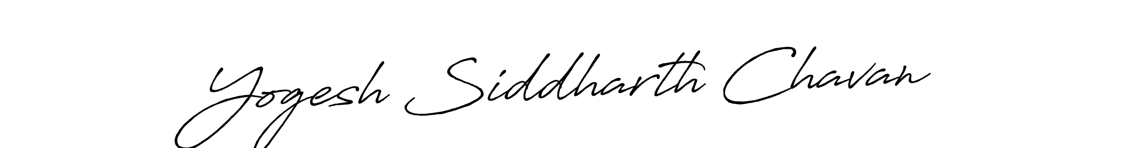 Yogesh Siddharth Chavan stylish signature style. Best Handwritten Sign (Antro_Vectra_Bolder) for my name. Handwritten Signature Collection Ideas for my name Yogesh Siddharth Chavan. Yogesh Siddharth Chavan signature style 7 images and pictures png