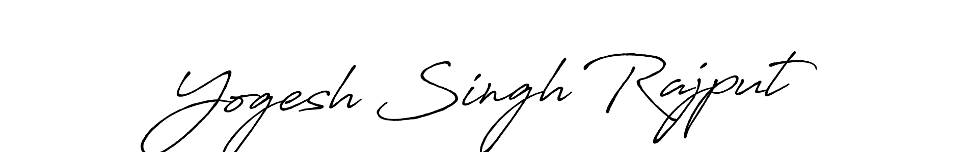 Create a beautiful signature design for name Yogesh Singh Rajput. With this signature (Antro_Vectra_Bolder) fonts, you can make a handwritten signature for free. Yogesh Singh Rajput signature style 7 images and pictures png