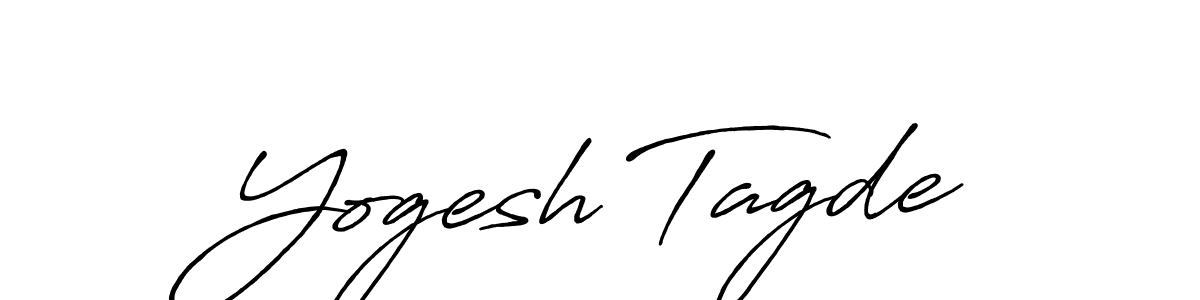 Antro_Vectra_Bolder is a professional signature style that is perfect for those who want to add a touch of class to their signature. It is also a great choice for those who want to make their signature more unique. Get Yogesh Tagde name to fancy signature for free. Yogesh Tagde signature style 7 images and pictures png