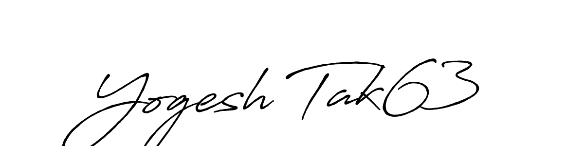 How to Draw Yogesh Tak63 signature style? Antro_Vectra_Bolder is a latest design signature styles for name Yogesh Tak63. Yogesh Tak63 signature style 7 images and pictures png