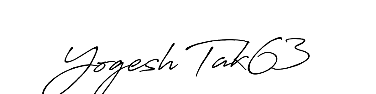 if you are searching for the best signature style for your name Yogesh Tak63. so please give up your signature search. here we have designed multiple signature styles  using Antro_Vectra_Bolder. Yogesh Tak63 signature style 7 images and pictures png