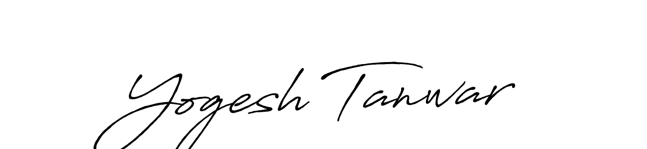 How to make Yogesh Tanwar signature? Antro_Vectra_Bolder is a professional autograph style. Create handwritten signature for Yogesh Tanwar name. Yogesh Tanwar signature style 7 images and pictures png