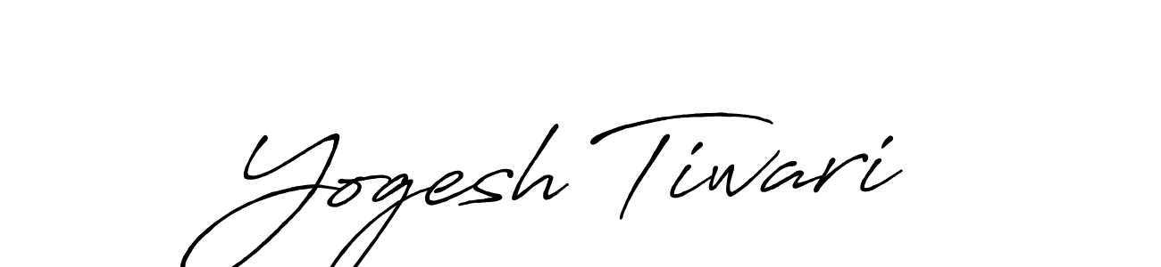 Also we have Yogesh Tiwari name is the best signature style. Create professional handwritten signature collection using Antro_Vectra_Bolder autograph style. Yogesh Tiwari signature style 7 images and pictures png