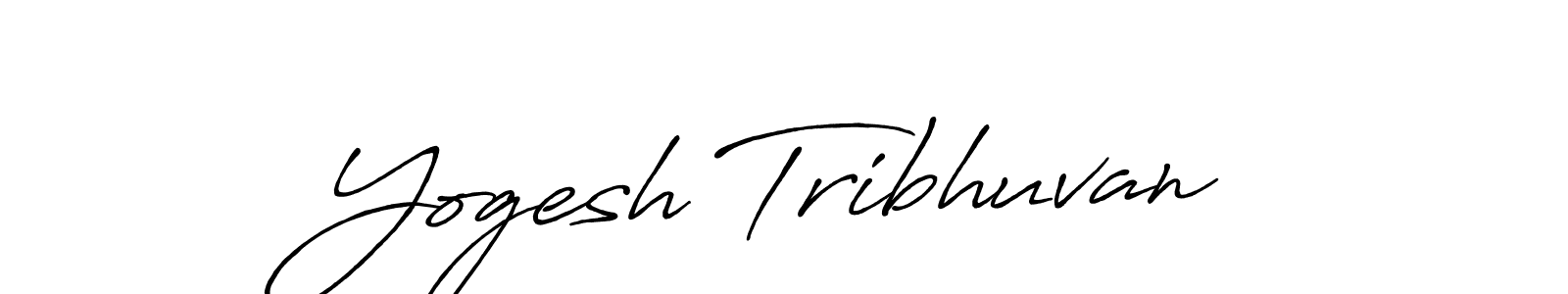 Also we have Yogesh Tribhuvan name is the best signature style. Create professional handwritten signature collection using Antro_Vectra_Bolder autograph style. Yogesh Tribhuvan signature style 7 images and pictures png