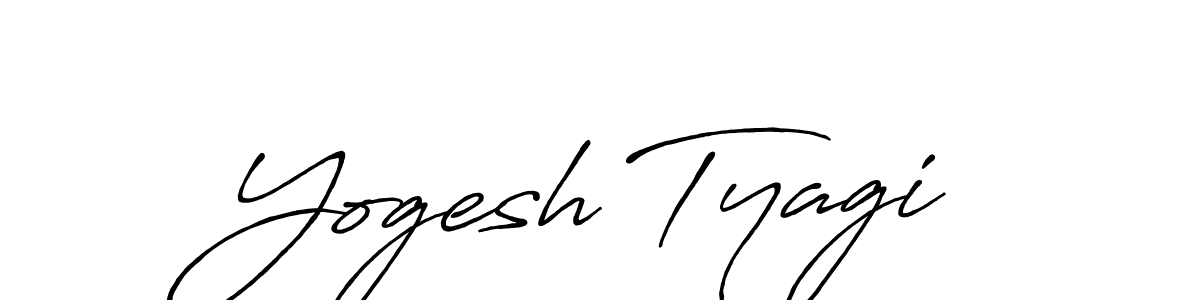 Also we have Yogesh Tyagi name is the best signature style. Create professional handwritten signature collection using Antro_Vectra_Bolder autograph style. Yogesh Tyagi signature style 7 images and pictures png