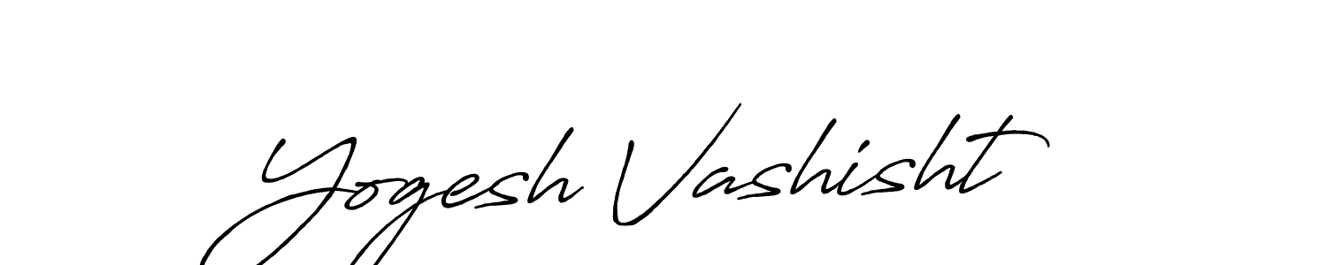 Yogesh Vashisht stylish signature style. Best Handwritten Sign (Antro_Vectra_Bolder) for my name. Handwritten Signature Collection Ideas for my name Yogesh Vashisht. Yogesh Vashisht signature style 7 images and pictures png