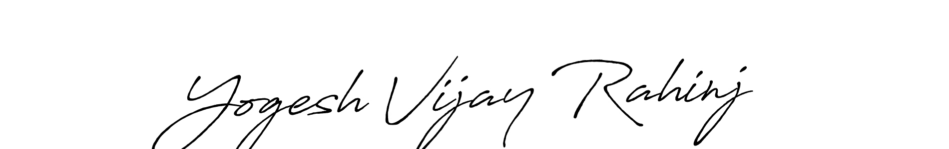 Yogesh Vijay Rahinj stylish signature style. Best Handwritten Sign (Antro_Vectra_Bolder) for my name. Handwritten Signature Collection Ideas for my name Yogesh Vijay Rahinj. Yogesh Vijay Rahinj signature style 7 images and pictures png