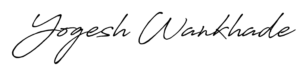 Make your name Yogesh Wankhade memorable on every contract using Antro_Vectra_Bolder autograph style. Instant transparent background export available. Yogesh Wankhade signature style 7 images and pictures png