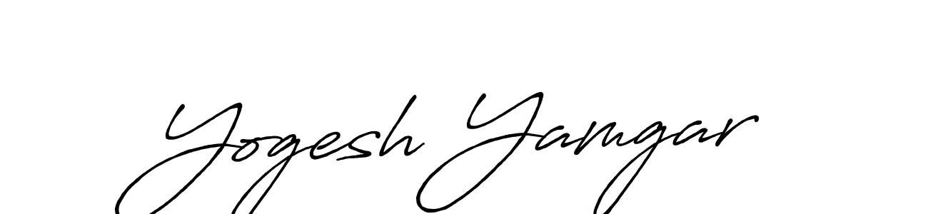Use a signature maker to create a handwritten signature online. With this signature software, you can design (Antro_Vectra_Bolder) your own signature for name Yogesh Yamgar. Yogesh Yamgar signature style 7 images and pictures png