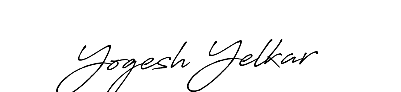 Design your own signature with our free online signature maker. With this signature software, you can create a handwritten (Antro_Vectra_Bolder) signature for name Yogesh Yelkar. Yogesh Yelkar signature style 7 images and pictures png