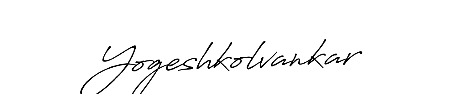 You can use this online signature creator to create a handwritten signature for the name Yogeshkolvankar. This is the best online autograph maker. Yogeshkolvankar signature style 7 images and pictures png