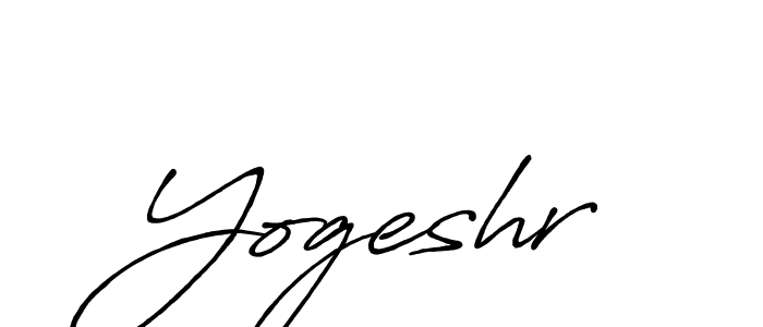 Create a beautiful signature design for name Yogeshr. With this signature (Antro_Vectra_Bolder) fonts, you can make a handwritten signature for free. Yogeshr signature style 7 images and pictures png