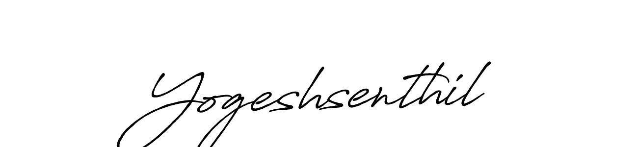 Make a beautiful signature design for name Yogeshsenthil. With this signature (Antro_Vectra_Bolder) style, you can create a handwritten signature for free. Yogeshsenthil signature style 7 images and pictures png