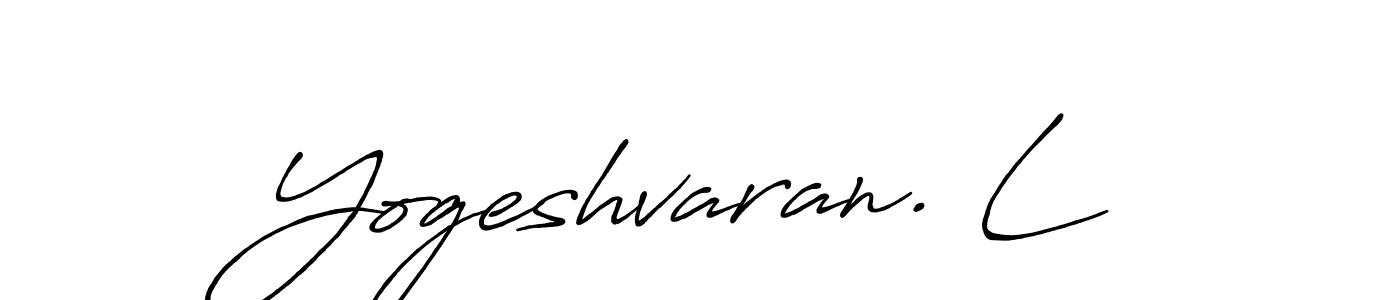 Design your own signature with our free online signature maker. With this signature software, you can create a handwritten (Antro_Vectra_Bolder) signature for name Yogeshvaran. L. Yogeshvaran. L signature style 7 images and pictures png