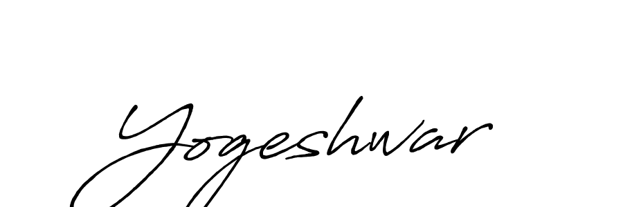 How to make Yogeshwar name signature. Use Antro_Vectra_Bolder style for creating short signs online. This is the latest handwritten sign. Yogeshwar signature style 7 images and pictures png