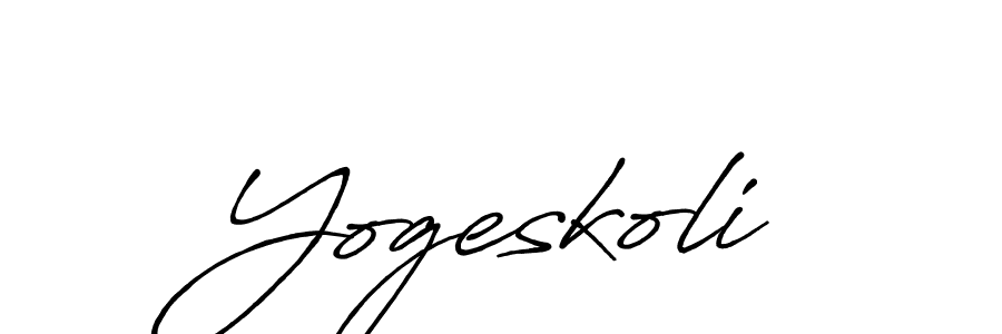 How to Draw Yogeskoli signature style? Antro_Vectra_Bolder is a latest design signature styles for name Yogeskoli. Yogeskoli signature style 7 images and pictures png