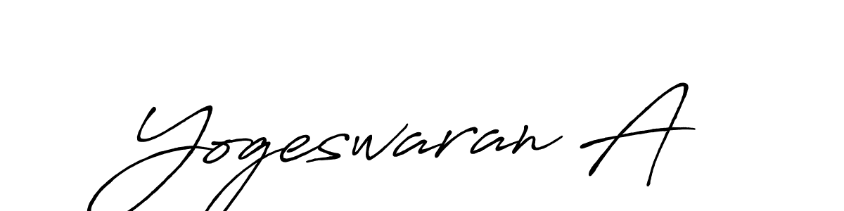 Design your own signature with our free online signature maker. With this signature software, you can create a handwritten (Antro_Vectra_Bolder) signature for name Yogeswaran A. Yogeswaran A signature style 7 images and pictures png