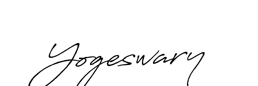 if you are searching for the best signature style for your name Yogeswary. so please give up your signature search. here we have designed multiple signature styles  using Antro_Vectra_Bolder. Yogeswary signature style 7 images and pictures png