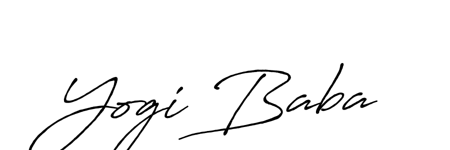 Use a signature maker to create a handwritten signature online. With this signature software, you can design (Antro_Vectra_Bolder) your own signature for name Yogi Baba. Yogi Baba signature style 7 images and pictures png