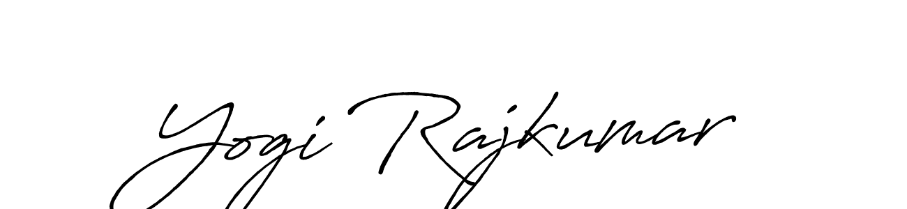 How to make Yogi Rajkumar name signature. Use Antro_Vectra_Bolder style for creating short signs online. This is the latest handwritten sign. Yogi Rajkumar signature style 7 images and pictures png