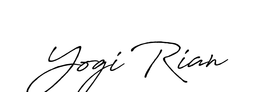 Antro_Vectra_Bolder is a professional signature style that is perfect for those who want to add a touch of class to their signature. It is also a great choice for those who want to make their signature more unique. Get Yogi Rian name to fancy signature for free. Yogi Rian signature style 7 images and pictures png