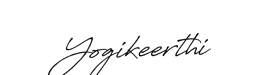 Create a beautiful signature design for name Yogikeerthi. With this signature (Antro_Vectra_Bolder) fonts, you can make a handwritten signature for free. Yogikeerthi signature style 7 images and pictures png