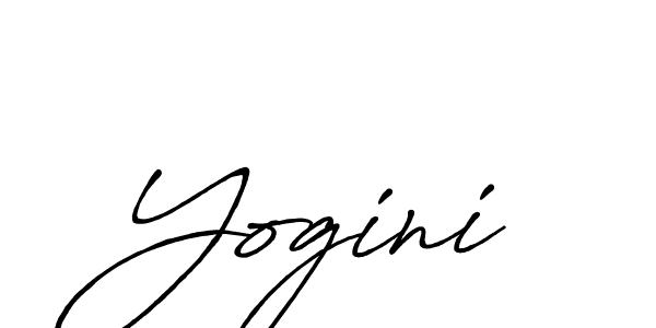 Yogini stylish signature style. Best Handwritten Sign (Antro_Vectra_Bolder) for my name. Handwritten Signature Collection Ideas for my name Yogini. Yogini signature style 7 images and pictures png