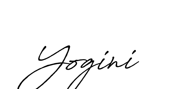 Yogini stylish signature style. Best Handwritten Sign (Antro_Vectra_Bolder) for my name. Handwritten Signature Collection Ideas for my name Yogini. Yogini signature style 7 images and pictures png