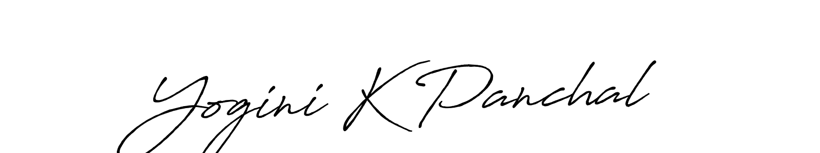 Similarly Antro_Vectra_Bolder is the best handwritten signature design. Signature creator online .You can use it as an online autograph creator for name Yogini K Panchal. Yogini K Panchal signature style 7 images and pictures png