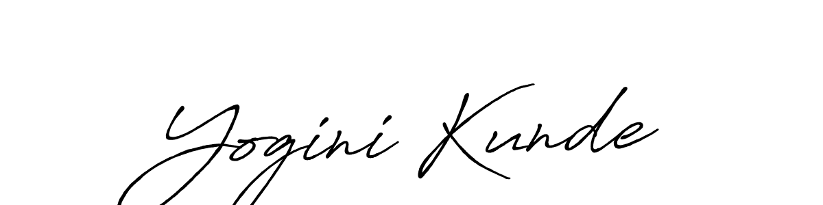 Also You can easily find your signature by using the search form. We will create Yogini Kunde name handwritten signature images for you free of cost using Antro_Vectra_Bolder sign style. Yogini Kunde signature style 7 images and pictures png