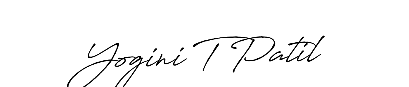 You should practise on your own different ways (Antro_Vectra_Bolder) to write your name (Yogini T Patil) in signature. don't let someone else do it for you. Yogini T Patil signature style 7 images and pictures png