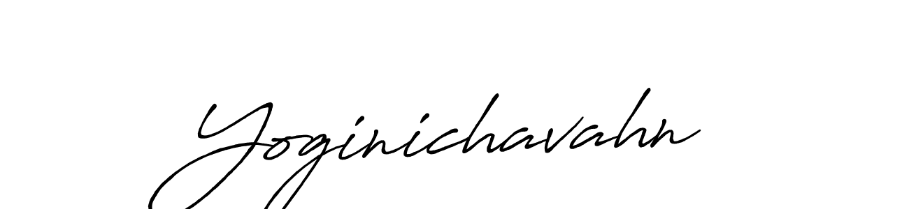 Yoginichavahn stylish signature style. Best Handwritten Sign (Antro_Vectra_Bolder) for my name. Handwritten Signature Collection Ideas for my name Yoginichavahn. Yoginichavahn signature style 7 images and pictures png