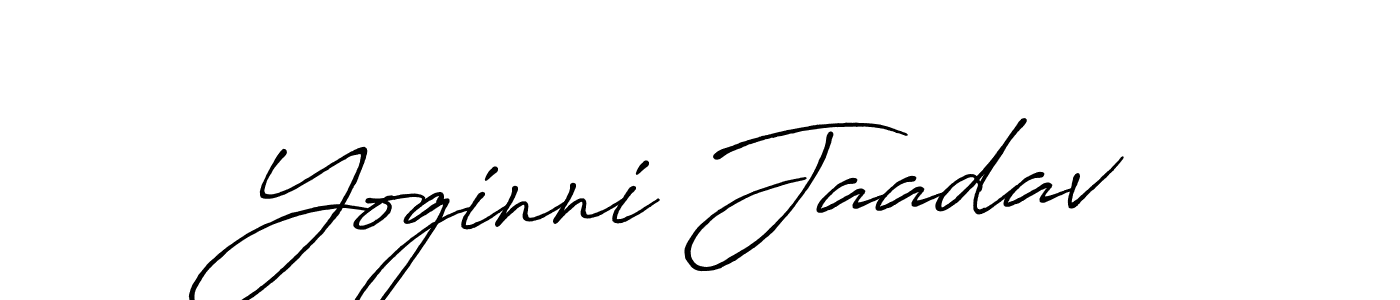 How to make Yoginni Jaadav signature? Antro_Vectra_Bolder is a professional autograph style. Create handwritten signature for Yoginni Jaadav name. Yoginni Jaadav signature style 7 images and pictures png