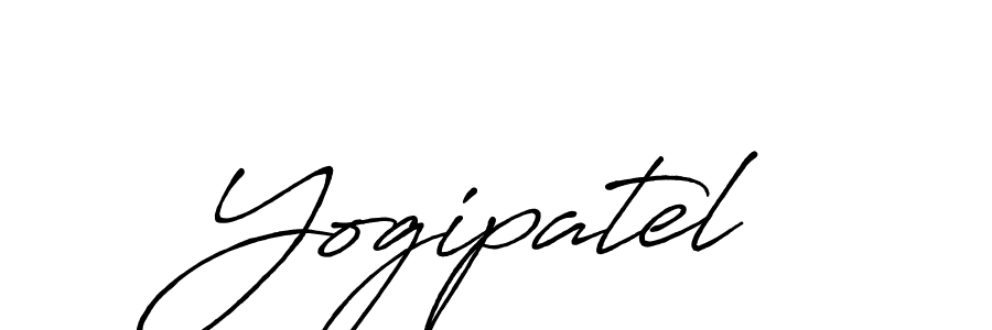 Design your own signature with our free online signature maker. With this signature software, you can create a handwritten (Antro_Vectra_Bolder) signature for name Yogipatel. Yogipatel signature style 7 images and pictures png