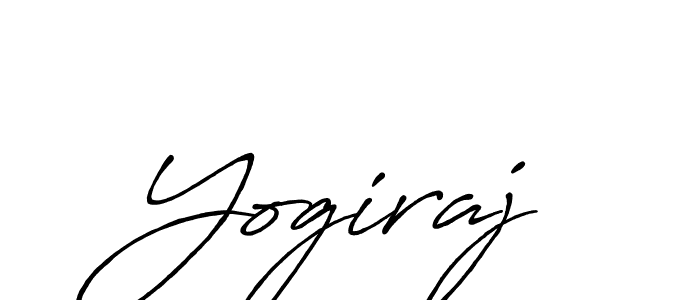 Make a beautiful signature design for name Yogiraj. With this signature (Antro_Vectra_Bolder) style, you can create a handwritten signature for free. Yogiraj signature style 7 images and pictures png