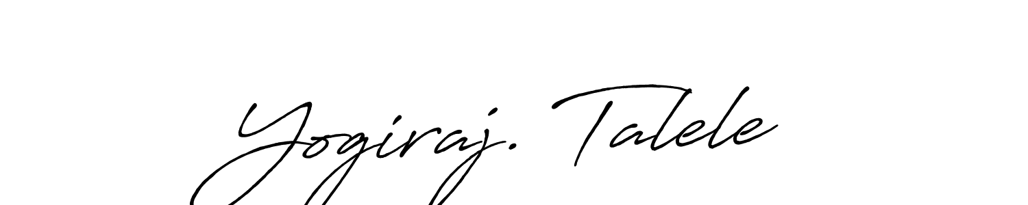 Create a beautiful signature design for name Yogiraj. Talele. With this signature (Antro_Vectra_Bolder) fonts, you can make a handwritten signature for free. Yogiraj. Talele signature style 7 images and pictures png