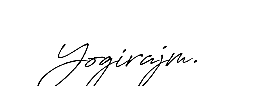 How to make Yogirajm. name signature. Use Antro_Vectra_Bolder style for creating short signs online. This is the latest handwritten sign. Yogirajm. signature style 7 images and pictures png
