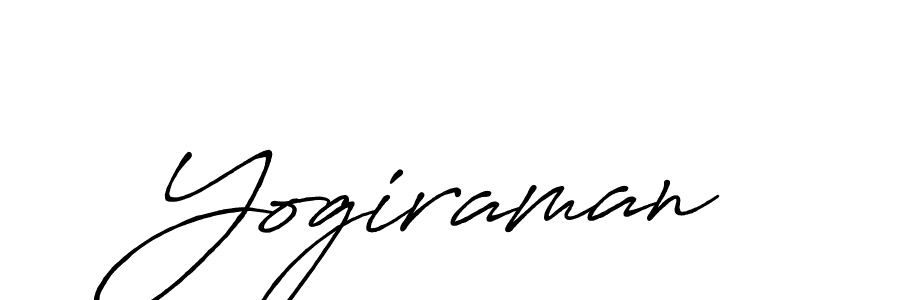 Use a signature maker to create a handwritten signature online. With this signature software, you can design (Antro_Vectra_Bolder) your own signature for name Yogiraman. Yogiraman signature style 7 images and pictures png