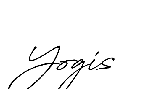 Antro_Vectra_Bolder is a professional signature style that is perfect for those who want to add a touch of class to their signature. It is also a great choice for those who want to make their signature more unique. Get Yogis name to fancy signature for free. Yogis signature style 7 images and pictures png