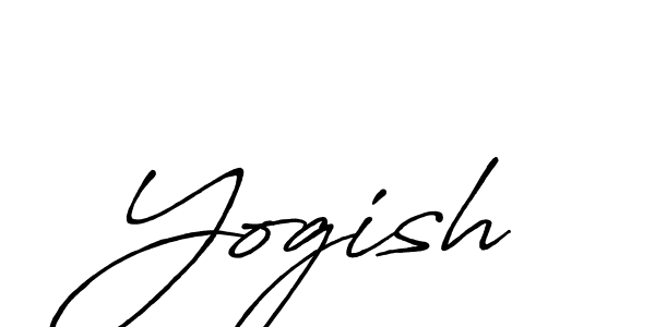 if you are searching for the best signature style for your name Yogish. so please give up your signature search. here we have designed multiple signature styles  using Antro_Vectra_Bolder. Yogish signature style 7 images and pictures png