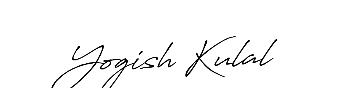 It looks lik you need a new signature style for name Yogish Kulal. Design unique handwritten (Antro_Vectra_Bolder) signature with our free signature maker in just a few clicks. Yogish Kulal signature style 7 images and pictures png