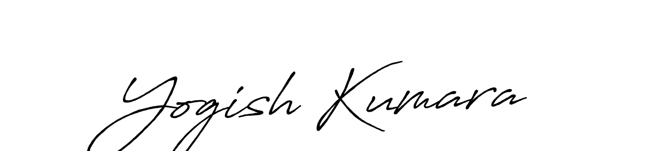 Design your own signature with our free online signature maker. With this signature software, you can create a handwritten (Antro_Vectra_Bolder) signature for name Yogish Kumara. Yogish Kumara signature style 7 images and pictures png