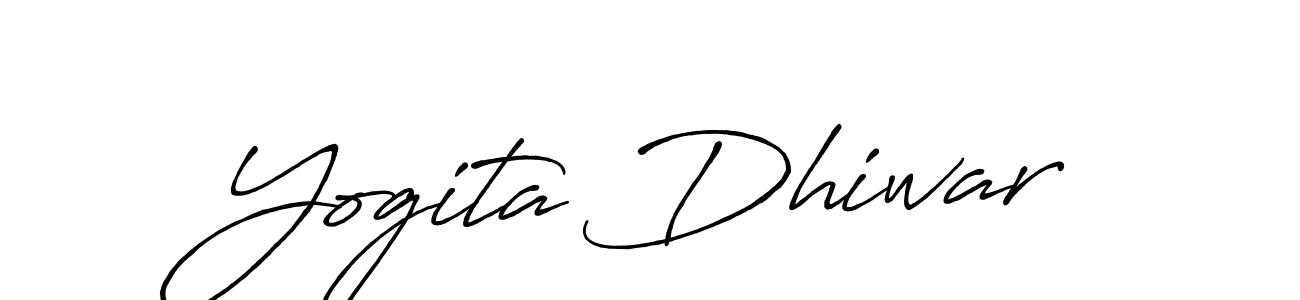 Here are the top 10 professional signature styles for the name Yogita Dhiwar. These are the best autograph styles you can use for your name. Yogita Dhiwar signature style 7 images and pictures png