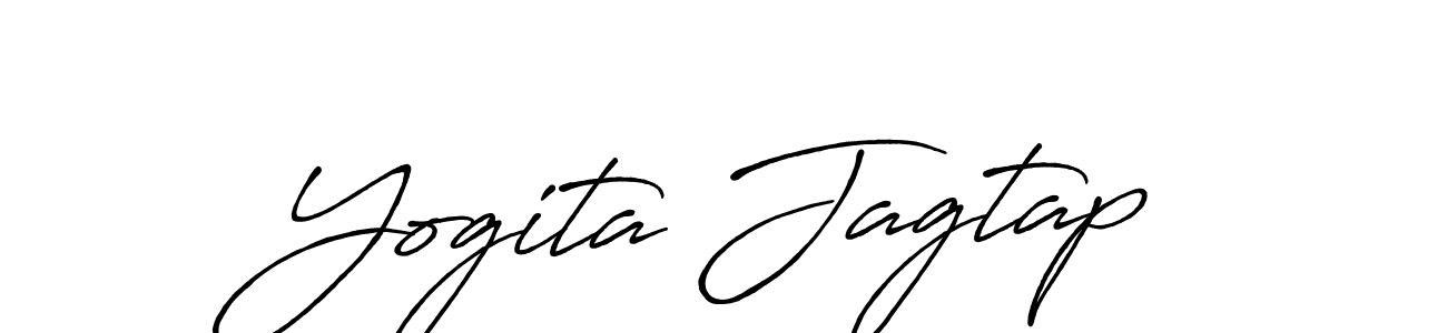 Design your own signature with our free online signature maker. With this signature software, you can create a handwritten (Antro_Vectra_Bolder) signature for name Yogita Jagtap. Yogita Jagtap signature style 7 images and pictures png
