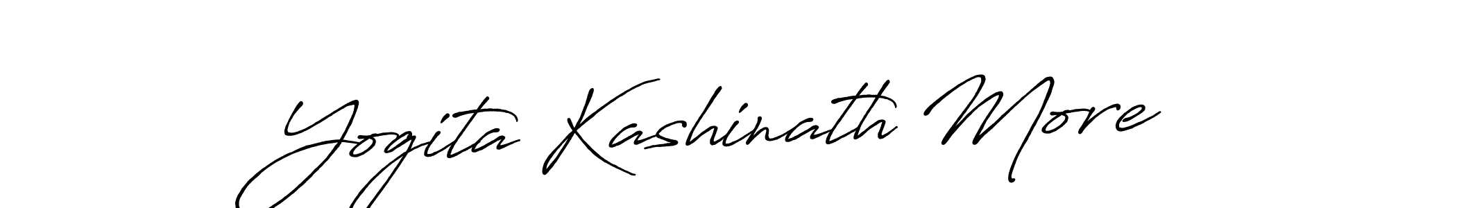 Design your own signature with our free online signature maker. With this signature software, you can create a handwritten (Antro_Vectra_Bolder) signature for name Yogita Kashinath More. Yogita Kashinath More signature style 7 images and pictures png