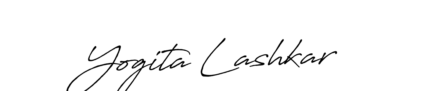 How to make Yogita Lashkar signature? Antro_Vectra_Bolder is a professional autograph style. Create handwritten signature for Yogita Lashkar name. Yogita Lashkar signature style 7 images and pictures png
