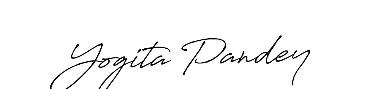 Use a signature maker to create a handwritten signature online. With this signature software, you can design (Antro_Vectra_Bolder) your own signature for name Yogita Pandey. Yogita Pandey signature style 7 images and pictures png