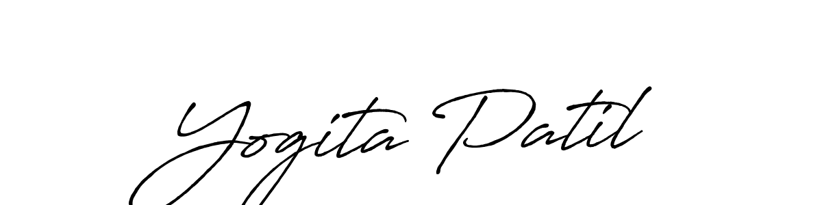 How to Draw Yogita Patil signature style? Antro_Vectra_Bolder is a latest design signature styles for name Yogita Patil. Yogita Patil signature style 7 images and pictures png